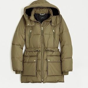JCrew Chateau puffer jacket with PrimaLoft®